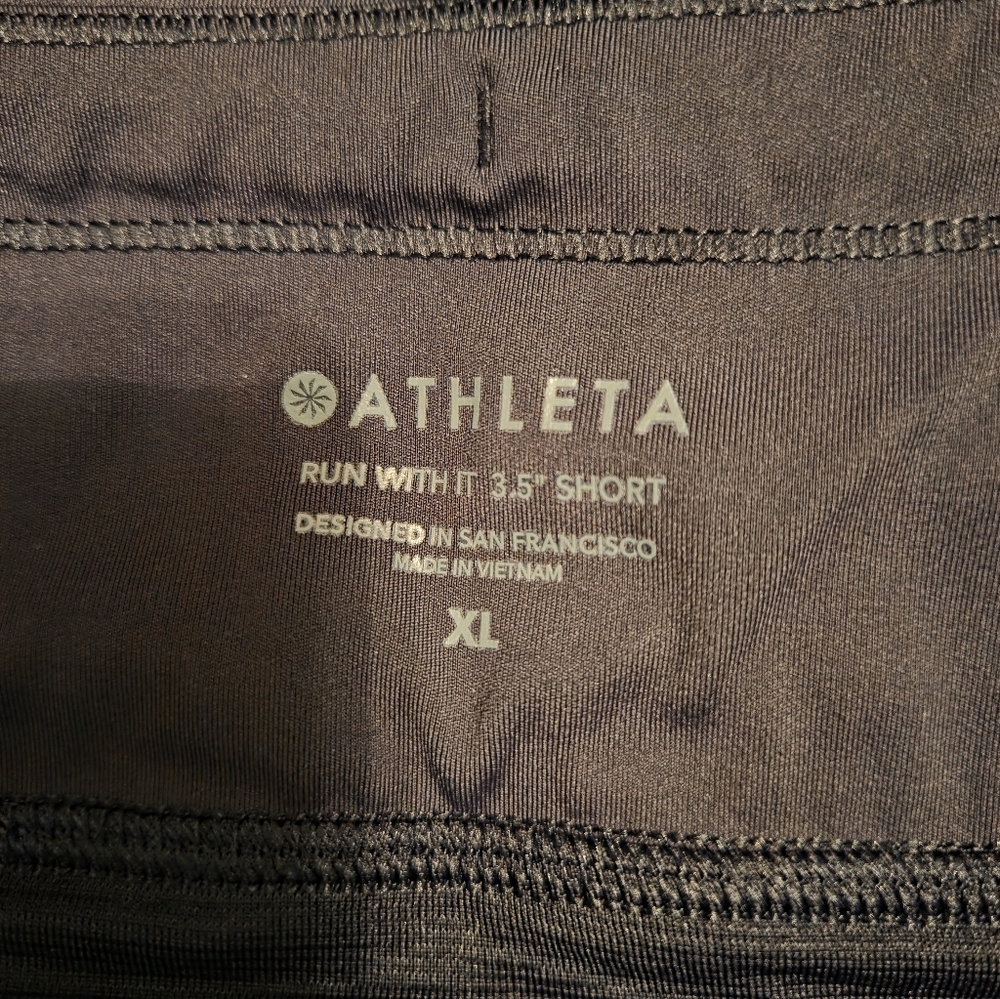 Athleta Running Shorts Black Size XL - Picture 3 of 4